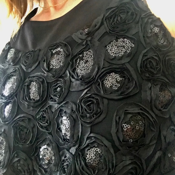 Sequined Roses Form Fitting LBD - Enfocus Studio - Picture 16 of 16